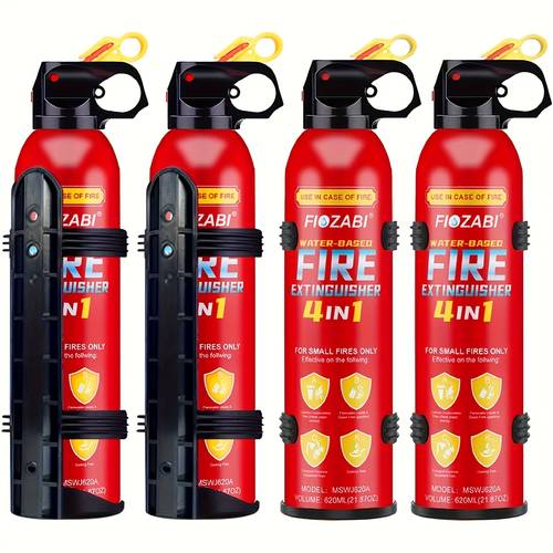4 in 1 portable fire extinguisher spray with bracket for home vehicle kitchen garage 0 5 b c 5 based fire extinguishers 21 87 oz