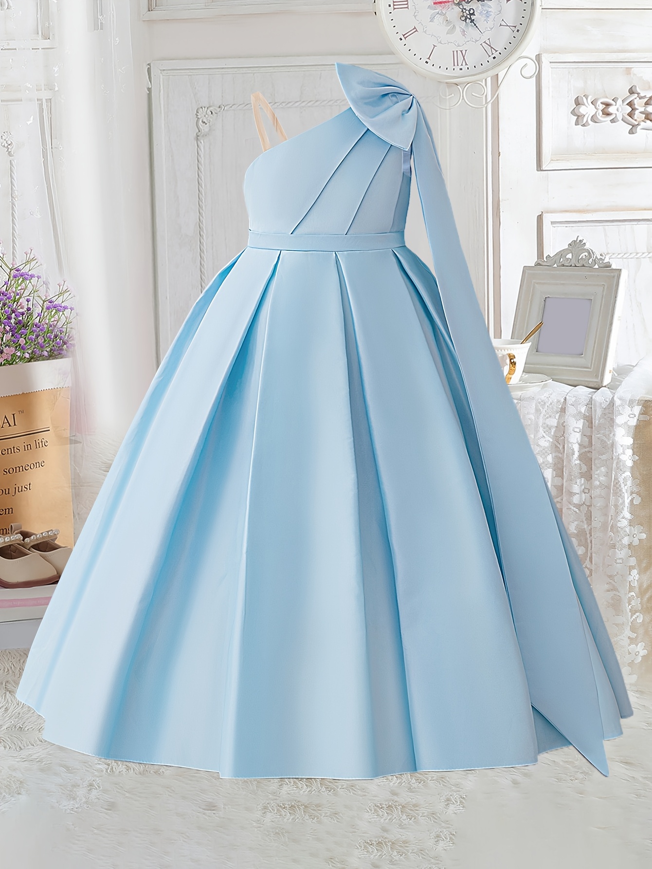 slim fit dress slacks Flower Girl Dress Toddler Kids Princess Wedding Graduation Trailing Formal Special Occasions main image 1