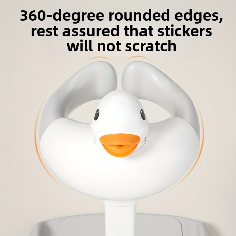 Adjustable and Foldable Bath Stand with Anti-Slip Base, Duck Design, PP Material for Ages 3 to 6 - Safety Bathtime Helper for