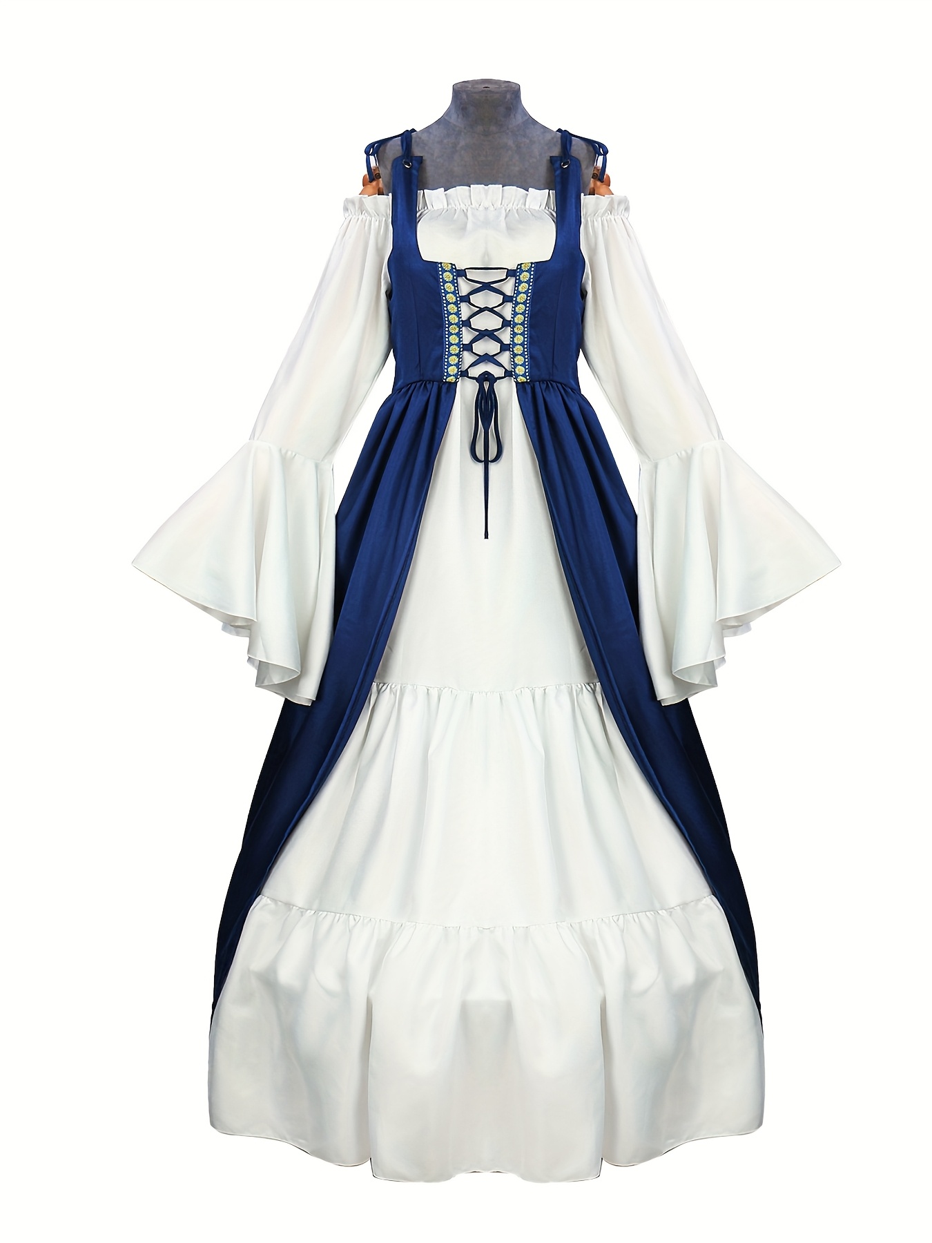 1 Set of Vintage Waist-Cinched Long Dress, Medieval * Costume for European  Opera Stage Performance