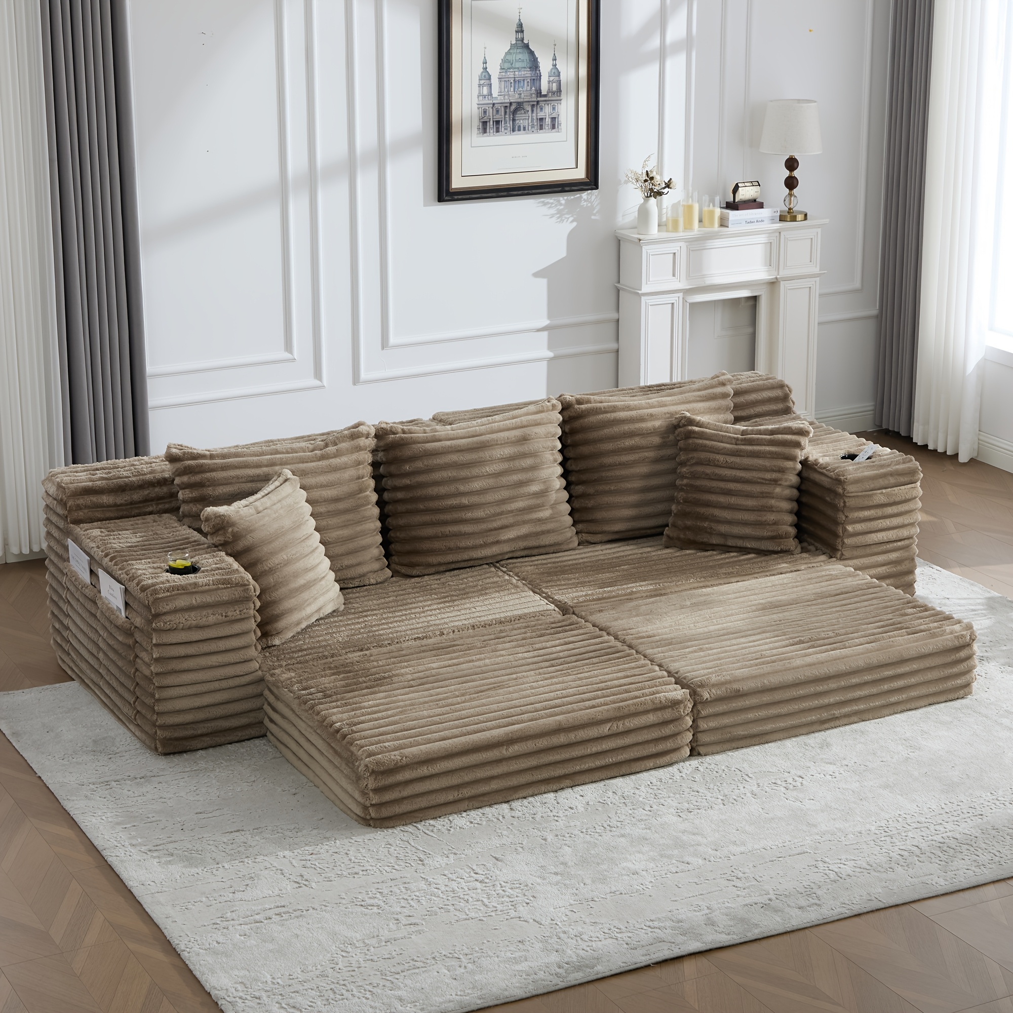 moderner modularer schlafsofa verstellbaren sitzen hoher