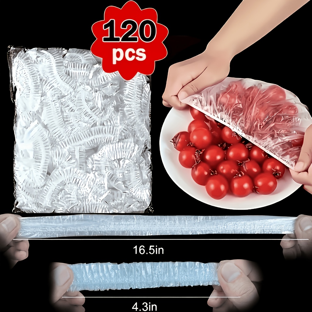 120pcs reusable elastic food storage lids retractable leak proof dish covers and food storage a must have for   and professional kitchens high quality flexible and  