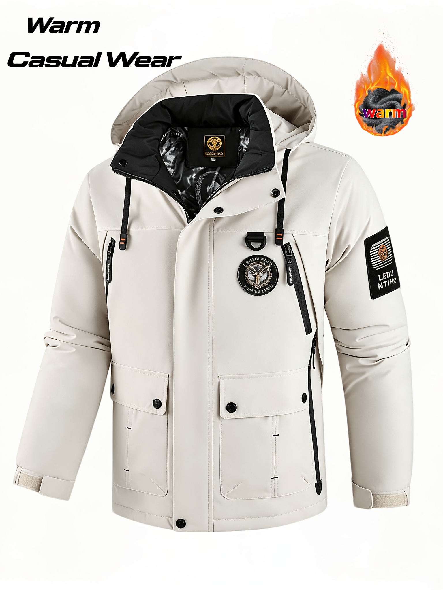 Men's Autumn/Winter Hooded Outdoor Jacket