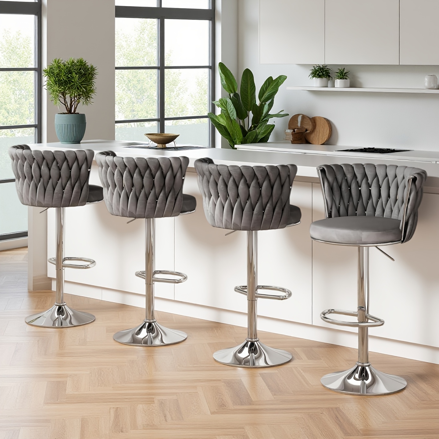   stools set of 2 swivel   upholstered counter bar chairs counter height  s adjustable kitchen island chairs