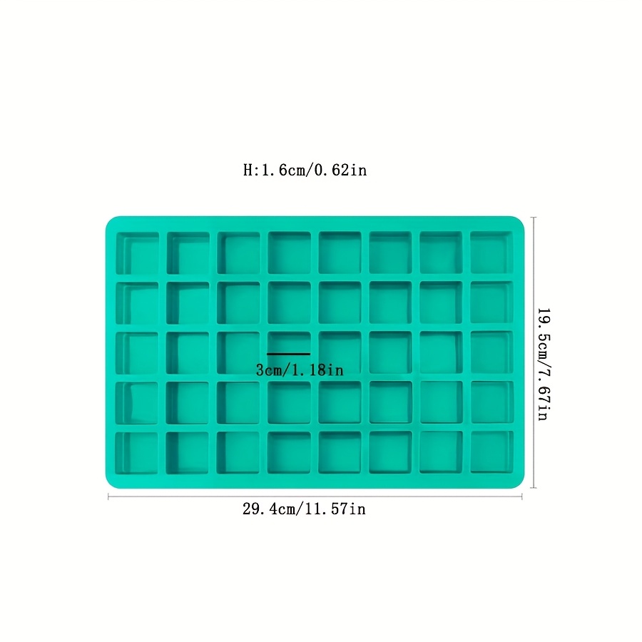 Image of Candy Molds Silicone Chocolate Molds 40- Square Baking Molds For Homemade Caramel, , Truffle Chocolate, Keto , Gummy, , Peanut