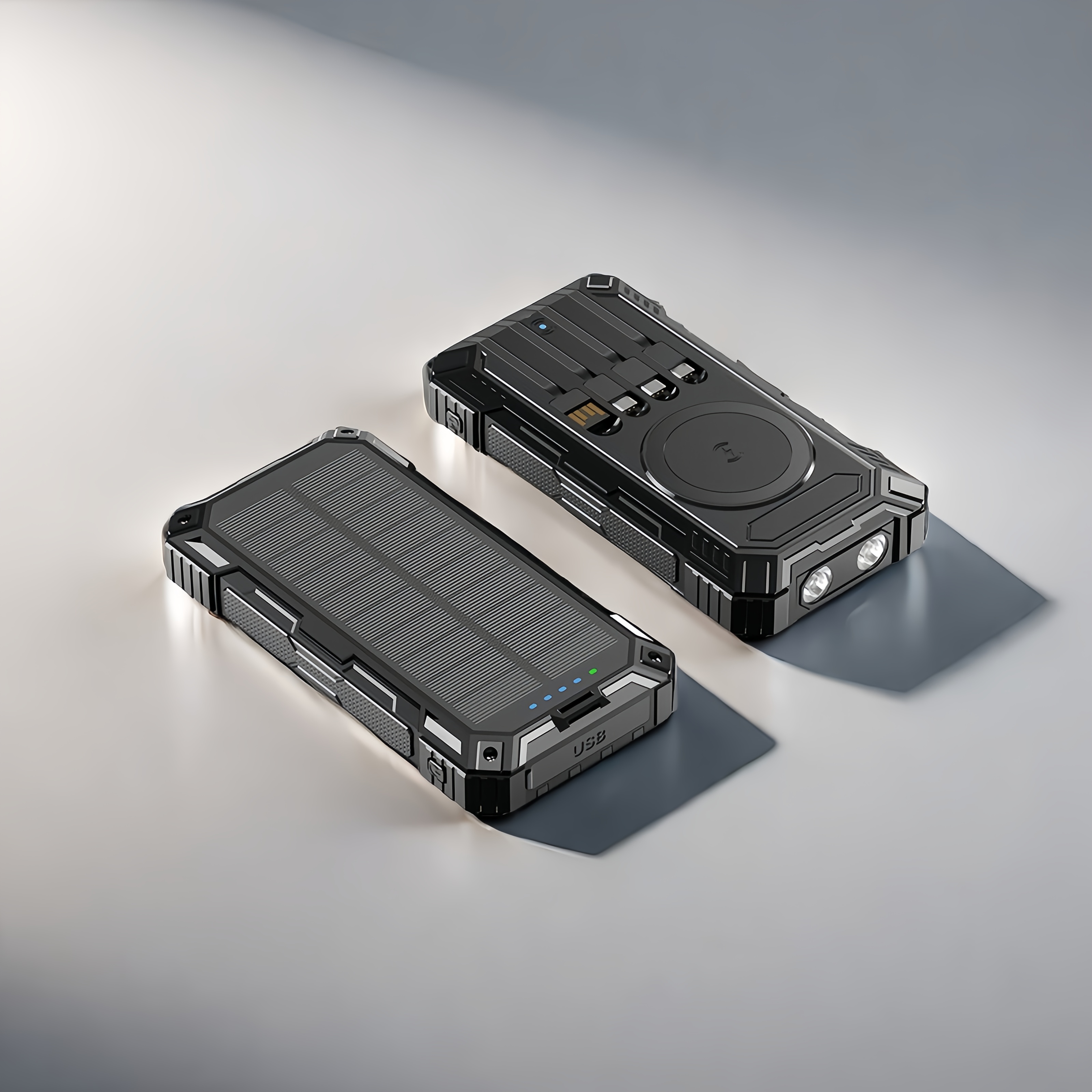 TEMU 49880mah Solar Charger, Solar Charger Power Bank - Portable Solar Cell Phone Battery Panel Charger, Dual Usb Port Battery Pack Charger For All