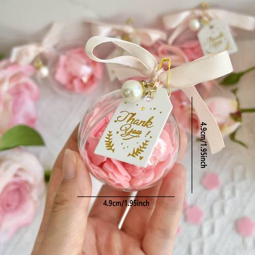 20pcs shaped small soap with box soap packs round with pendant hanging pendant ball clear plastic containers soap with box for wedding christmas birthdays party best for christmas