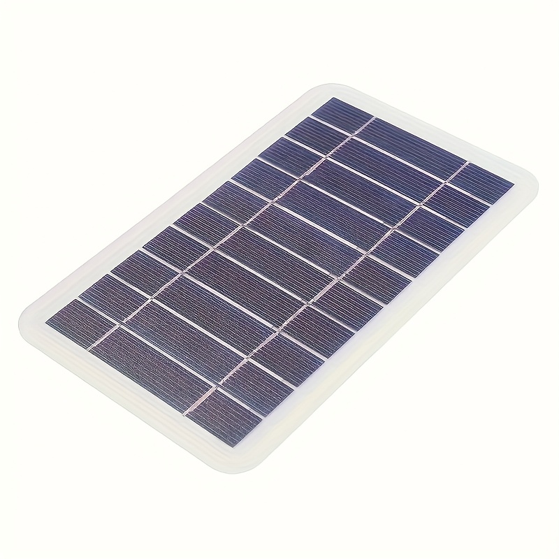 TEMU 1 Portable Solar Panel 5v 2w High Charger With Usb Safe Charging Battery Charger For Mobile Phones Outdoor Camping Home, Portable Backup Battery
