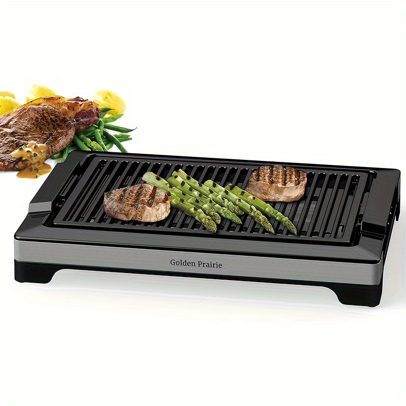 Electric Smokeless Indoor Grill Bbq Grill Nonstick Temu