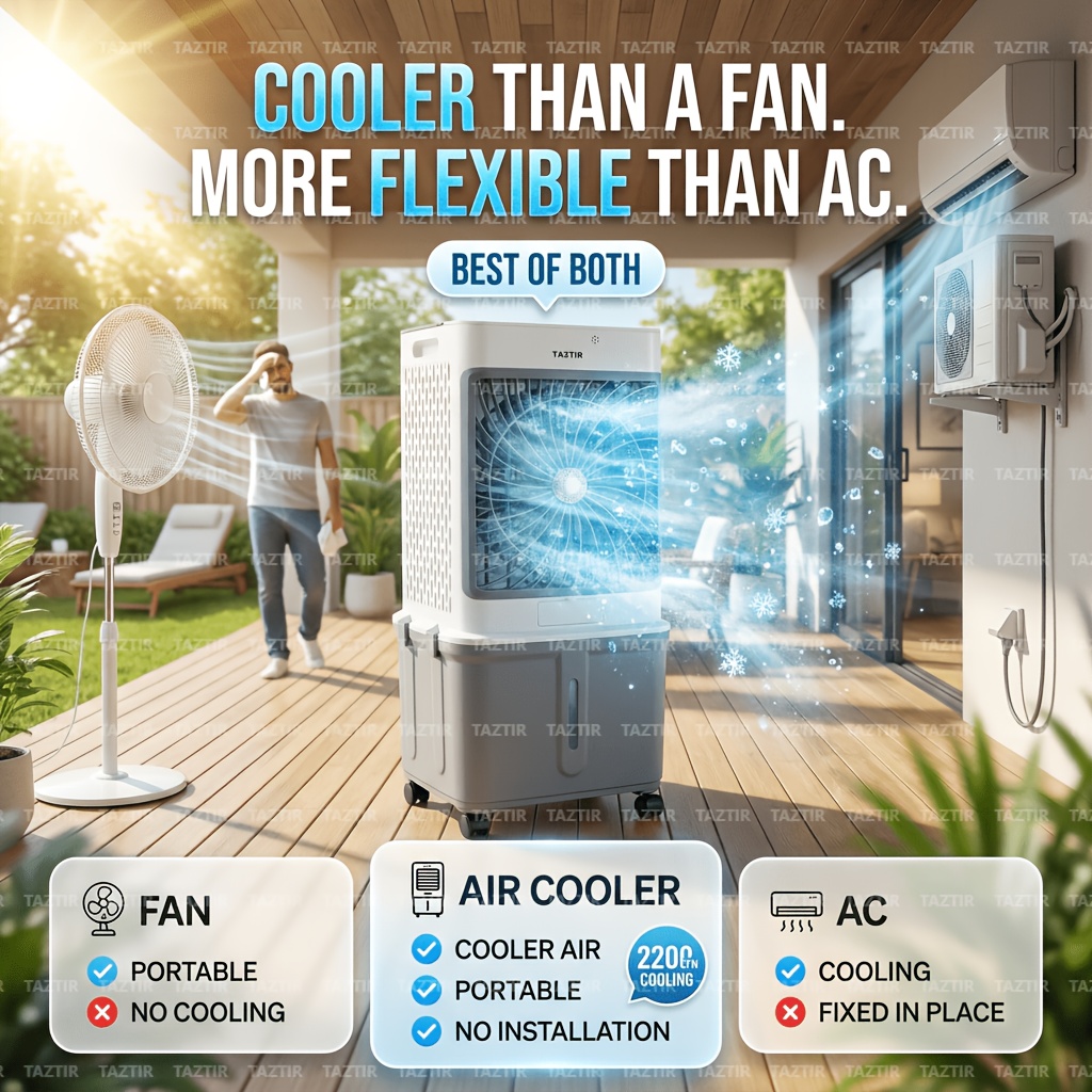 TAZTIR 2200 CFM Portable Evaporative Air Cooler, Air Conditioner... product image 11