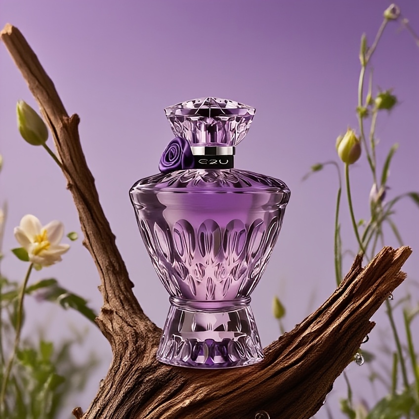 75ml/0.75fl.oz Mysterious Amethyst Women's Perfume, Luxurious Fragrance Contains , Notes, Elegant Purple Matching, Suitable For Social Events And Night Out Portable Luxury Perfume