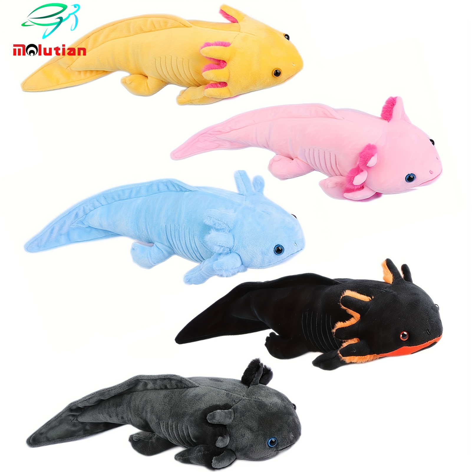 

Peluche Axolotl De Dessin Animé, 42cm/16,53 Pouces, Réaliste, Ambystoma, Amphibiens Effrayants, Jouets En Peluche, Décoration De La Maison, Fête D'anniversaire