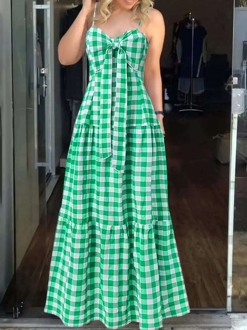 white checkered halter dress a fluttering waist - Temu Mauritius white checkered halter dress a fluttering waist - Temu Mauritius