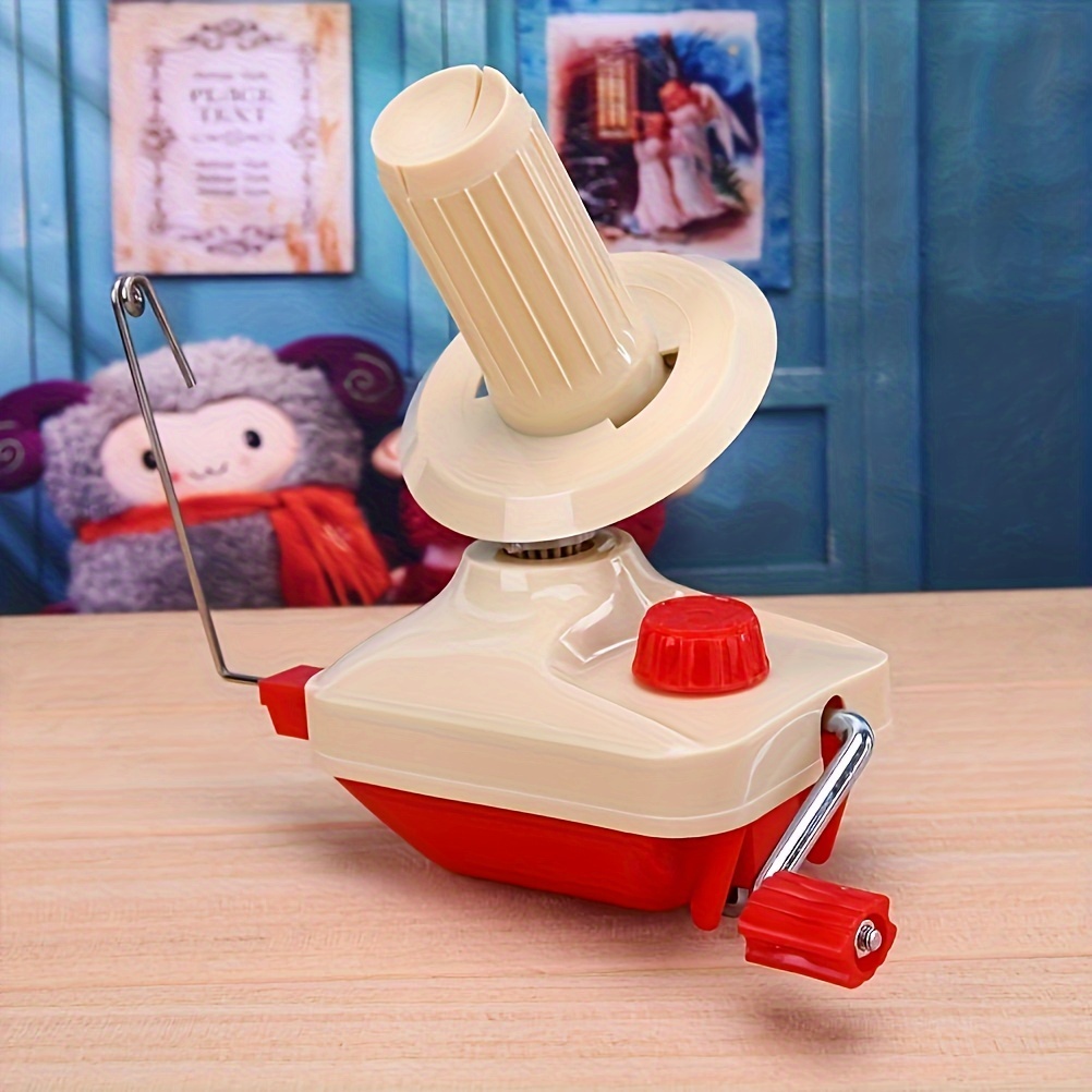 

Hand Crank Yarn Ball Winder, Manual Wool Winder For Knitting, Compact And Portable Yarn Winding Tool For Household Sewing, Beige