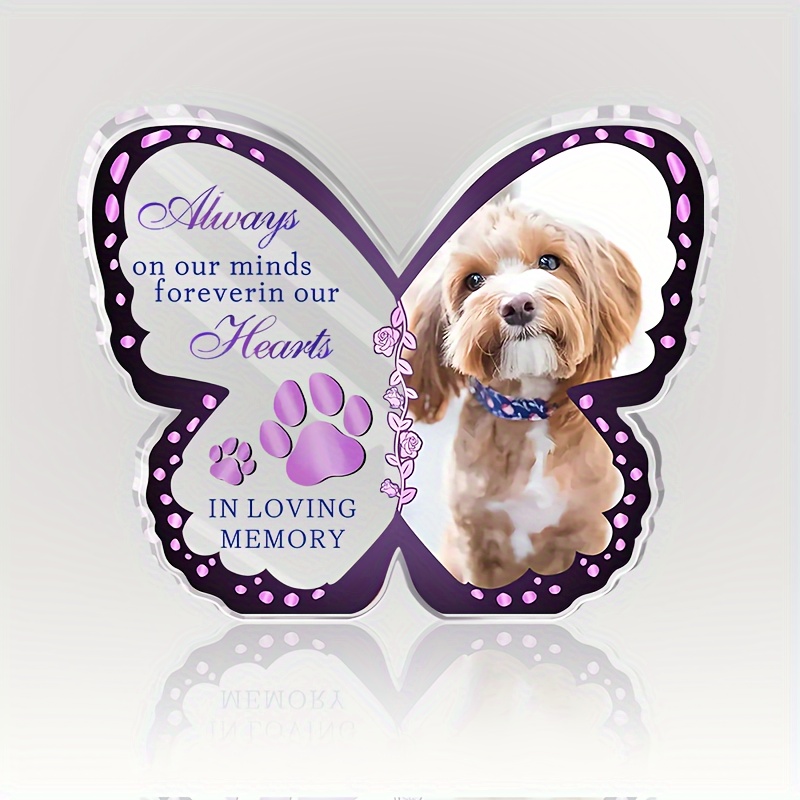 

1pc Personalized Pet Plaque - Shaped For Loss Of Or , Desk Decoration For Use, Sympathetic