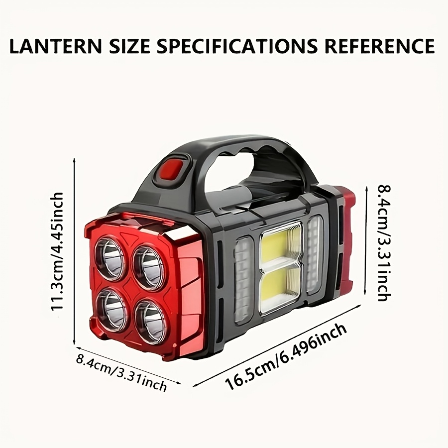a flashlight can be powered by a rechargeable nickel solar usb rechargeable led lantern flashlight 1800mah nickel
