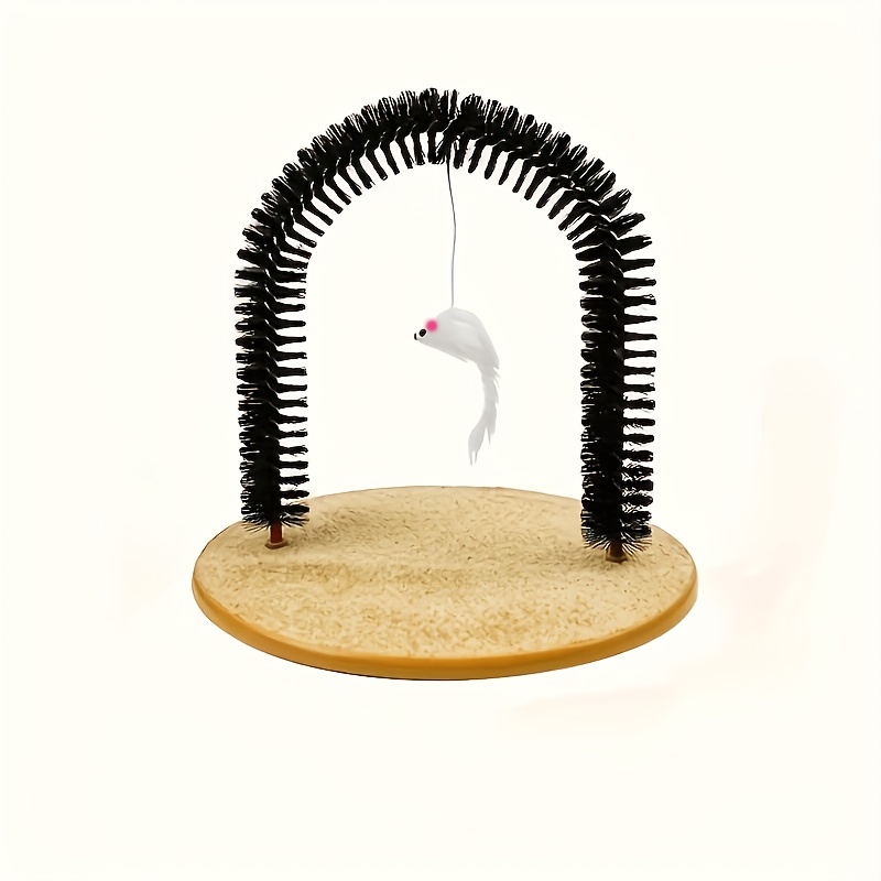 1pc Grooming Brushes And Toys That Cats Resist - Cat Arch Self Groomer: With Massages And Grooming Brushes!