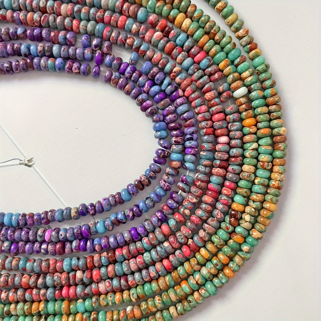 18Cm Imperial Stone Abacus Beads String for Handmade Jewellery