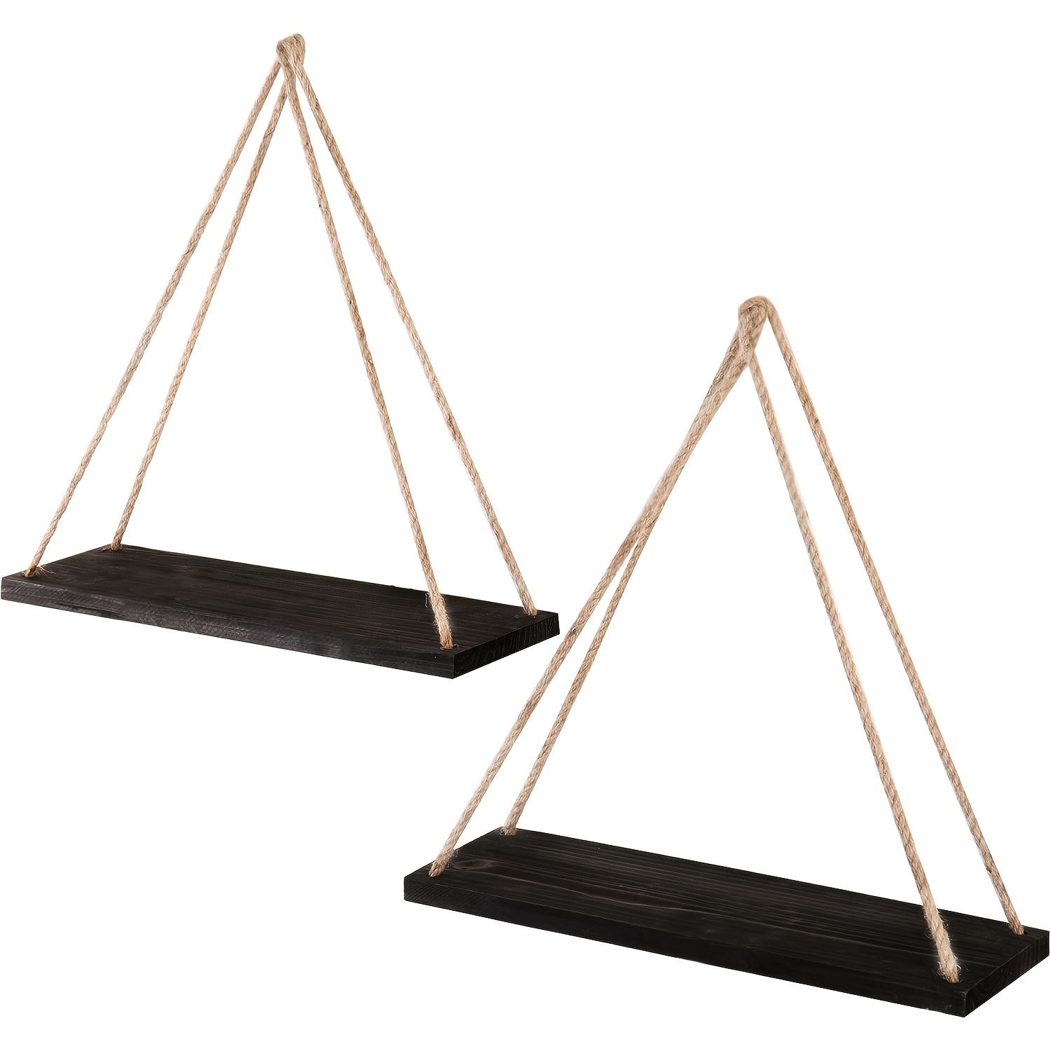 Design wandplanken - Set van 3 zwevende houten planken - Moderne stijl, ideaal voor een elegante woondecoratie - Eiken en walnoot - België