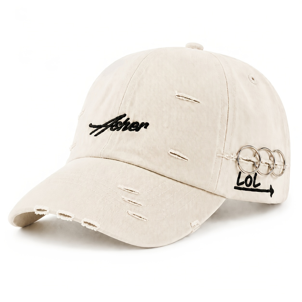TEMU 1/5/10pcs Set Vintage Distressed Dad Hat Women's Spring Summer Fashion Individual Baseball Cap Christmas Holiday Hat Halloween Holiday Hat Gift