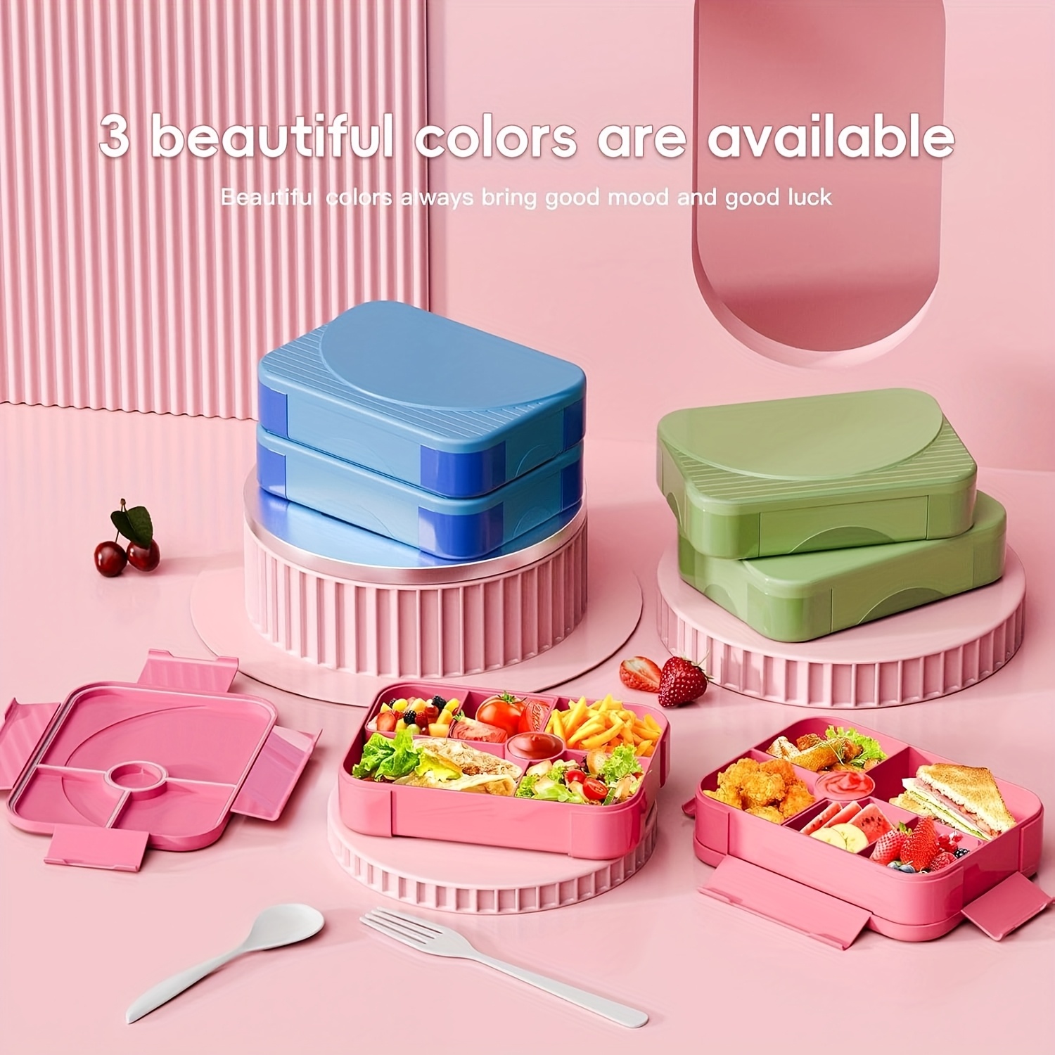 lunchbox erwachsene bento box 6 fächern auslaufsicher