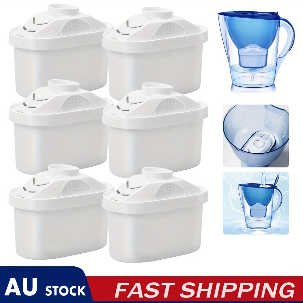 TEMU Universal Water Filter Pitcher Cartridge, Designed To Filter Tap Water, Using Of Activated Carbon, Resin, And Pp Cotton, Compatible With Brita