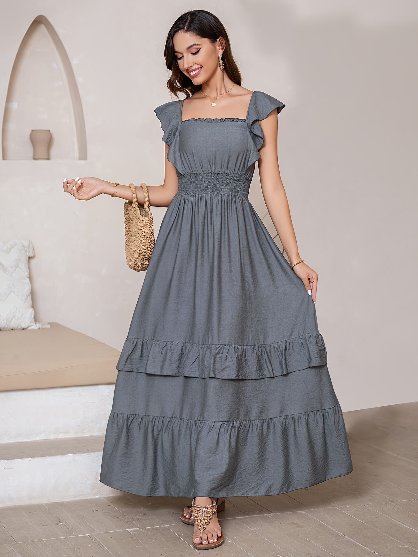 white christmas dresses Beautiful Light Grey Tulle Short Party Dress, Grey Short Prom Dress Pa –  Cutedressy main image 1