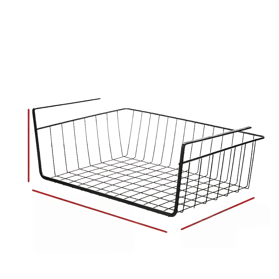 TEMU Paniers Suspendus Extra-Large Moderne Dispositif de Rangement et d'Organisation - Étagère à Niveaux Multifonctionnelle, Support de Rangement,