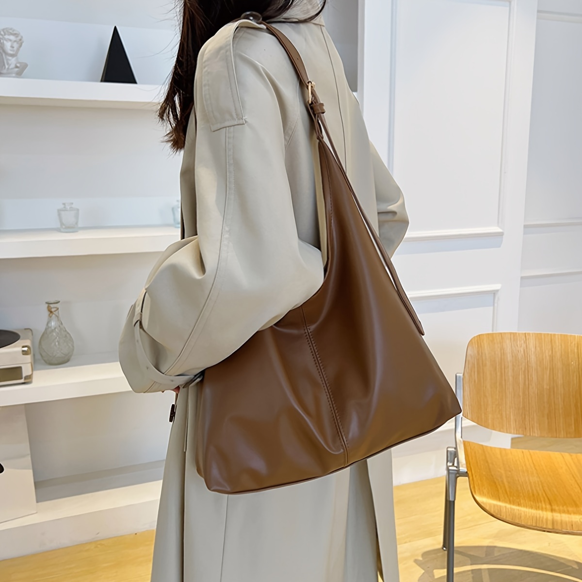 

1pc Fashionable Shoulder Bag For , , , Lined,