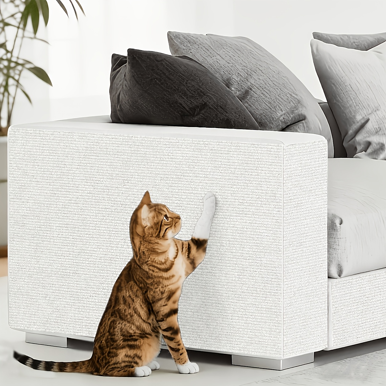 TEMU 2 Rolls Thickened Self-adhesive Cat Scratching Pads, 59.99 X 30.0cm Anti-scratch Mats, Multi-colors Available, Satisfying Cats' Daily Scratching