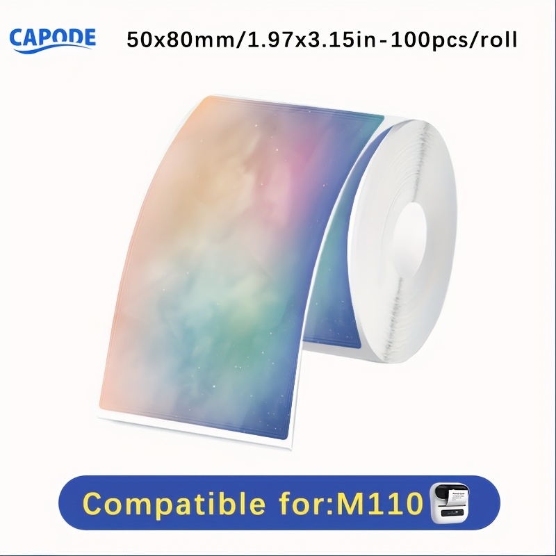 TEMU 1 Roll Stickers, Various Patterns Available, Find Your Design, Square Label Sticker Roll - 50x50mm Self-adhesive Paper Labels, Compatible With