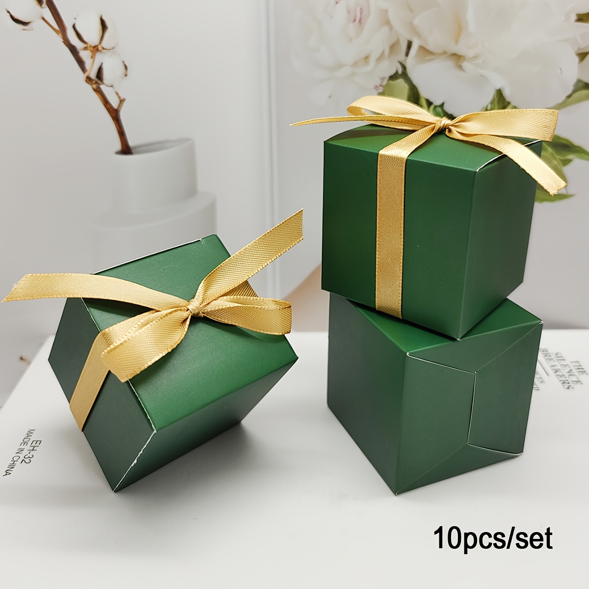 TEMU Regalo /Lui, confezione da 10/50 scatole quadrate per caramelle, ideali per confezioni regalo, matrimoni, feste e celebrazioni