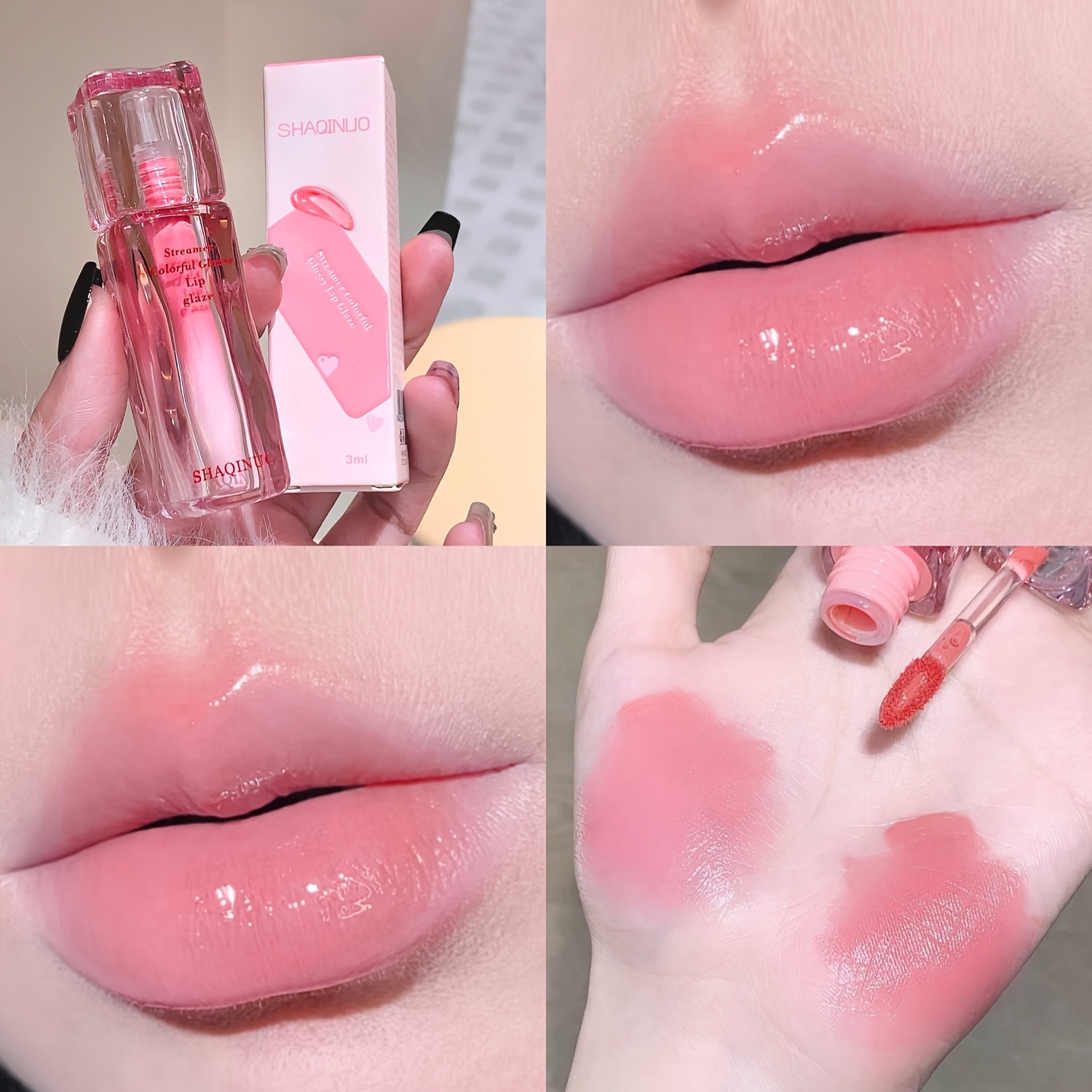 6 st 6 grenar, glansig volumiserande läppglans pasta, slät och fin, färgglad och fuktgivande, för , halloween, tacksägelsdagen, festivalgåva, för vuxna, alla hudtyper - beauty & health - Temu Sweden