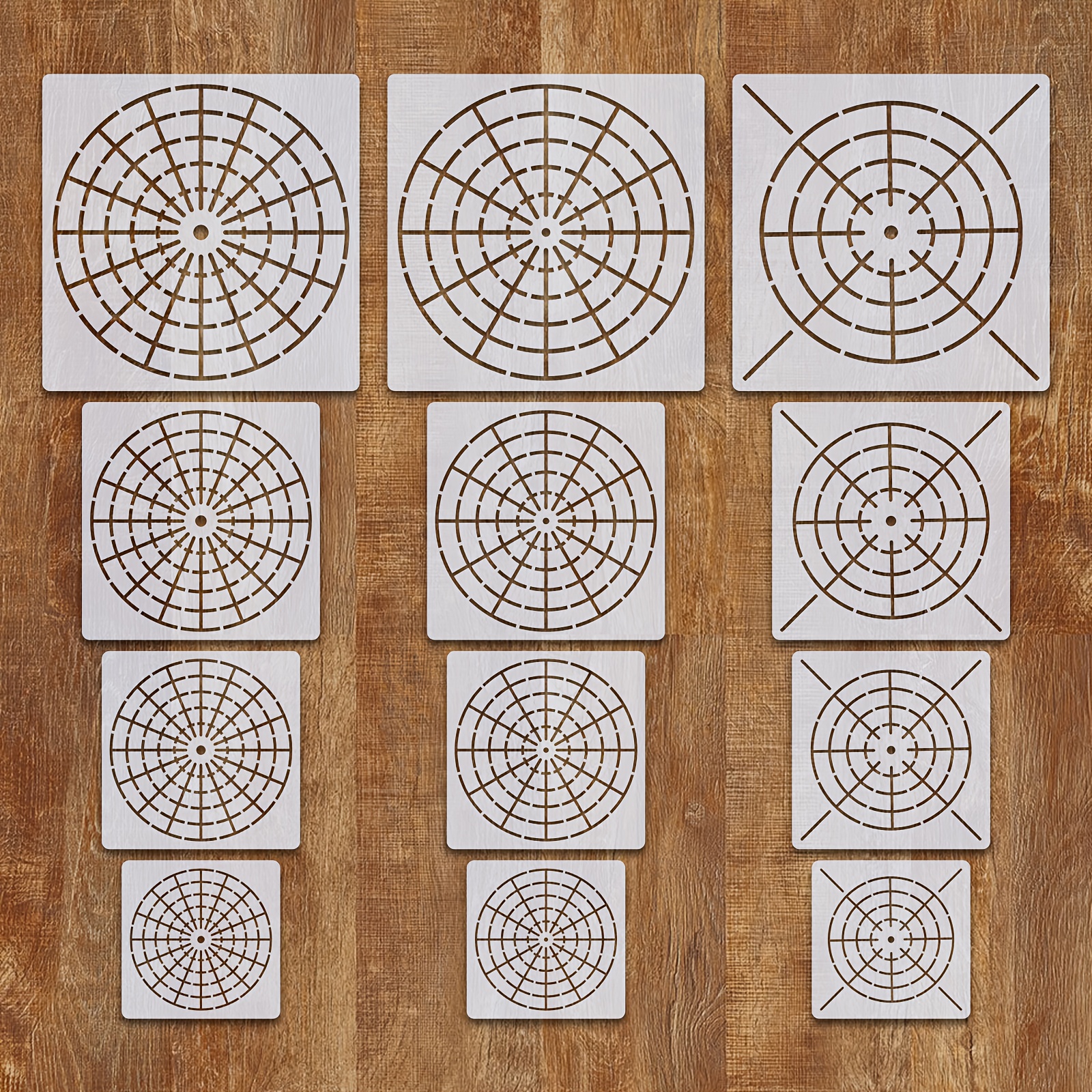 12pcs mandala dot painting stencils 4 5 6 8 inch reusable mandala templates suitable for fabric   metal wall diy painting art projects