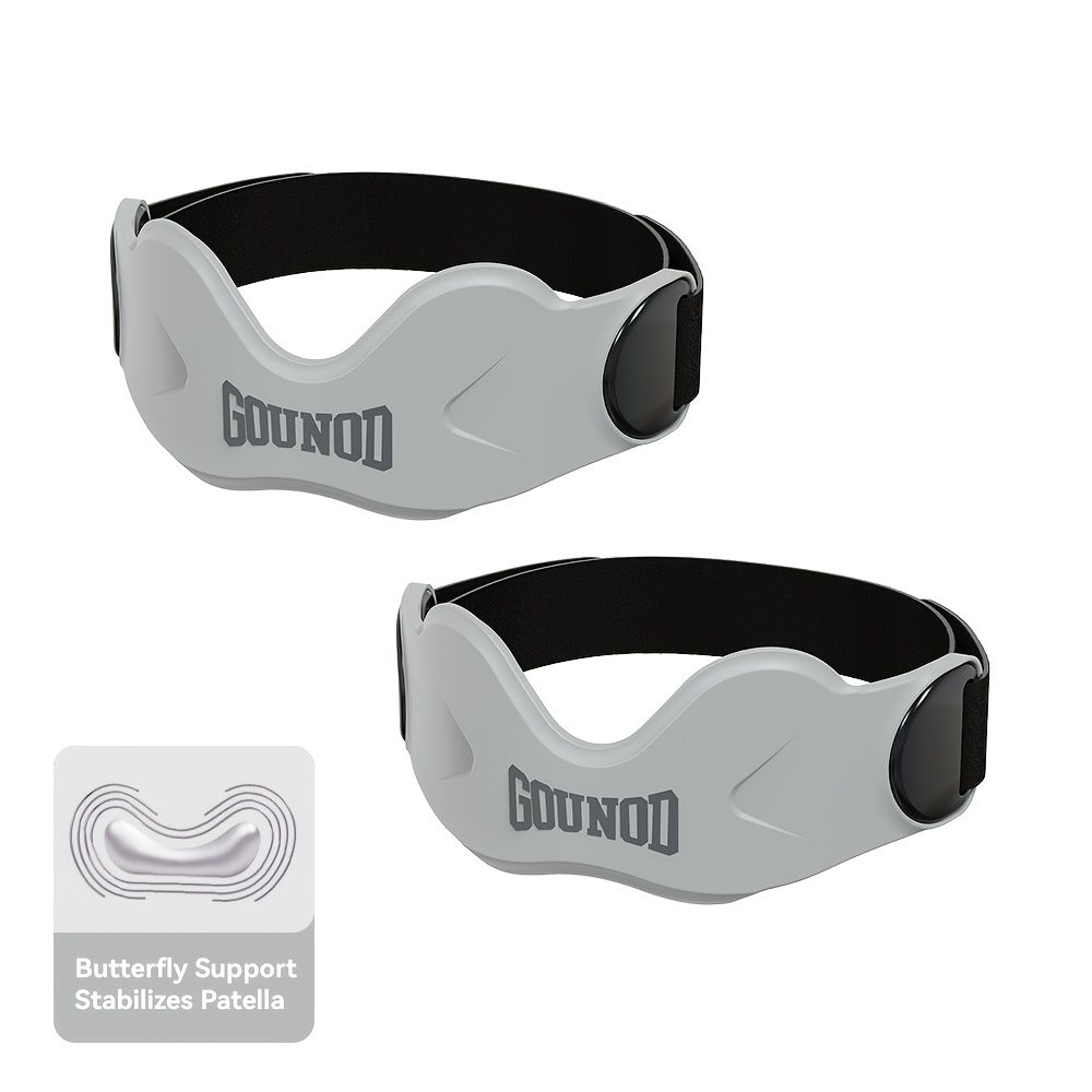 TEMU 1 pz/2 pz Supporto a in silicone per , fascia per ginocchio per , antiscivolo, pressione, traspirante, professionale per badminton, sport con la