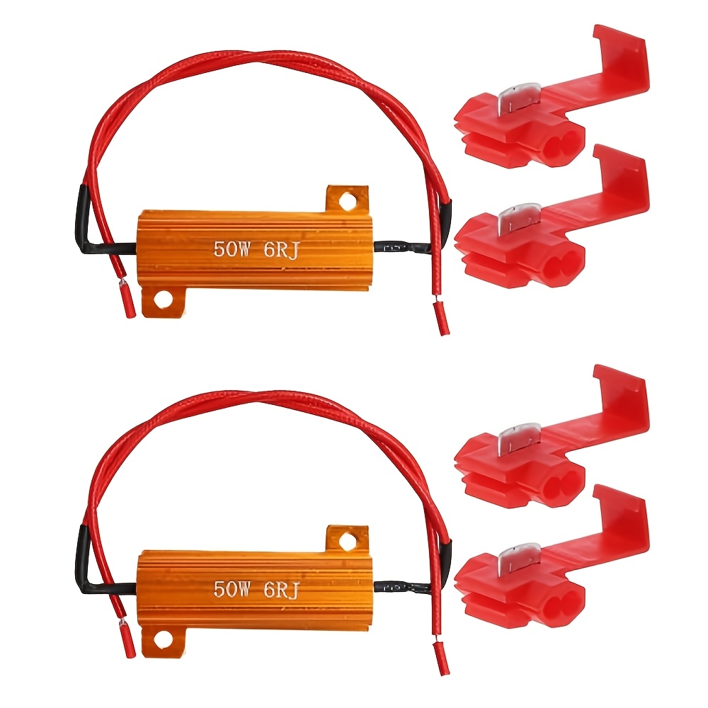 TEMU Kit resistori NODEMCU LUA /5 set da 50W, resistore di carico LED da 50W 6ohm, resistore, decoder LED 6RJ 6ohm
