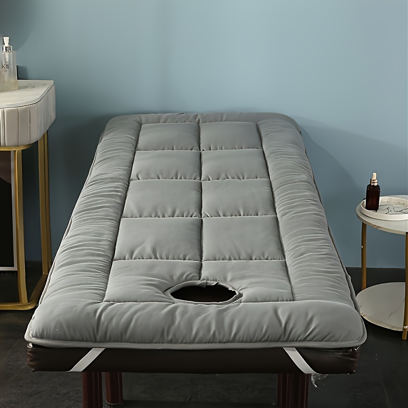 Luxury Spa Massage Mattress - , Thickened, And Comfortable Facial Bed Cover, Quilted Design, , No Power Required - Suitable For Beauty Salons And Skincare Treatments