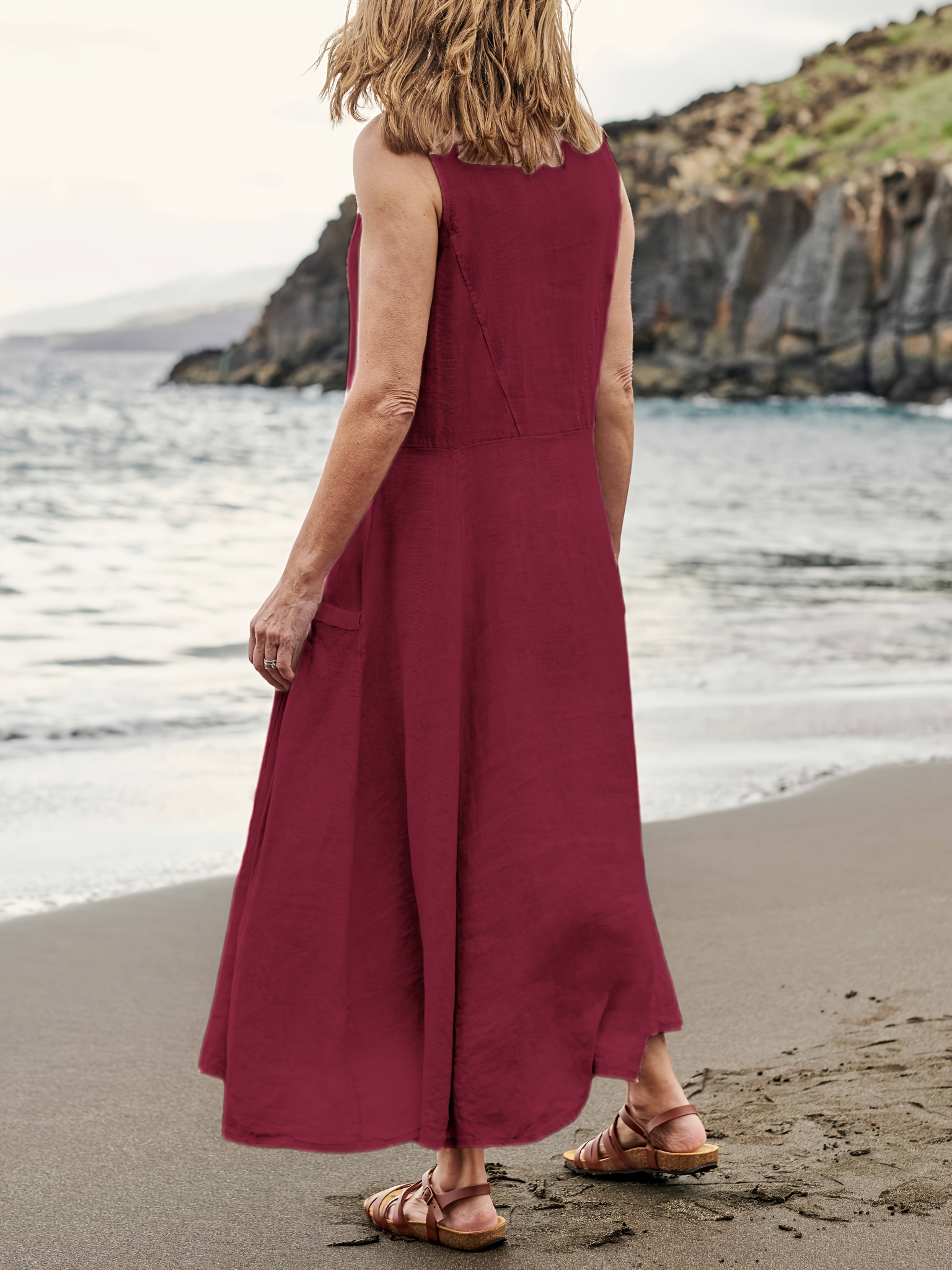 woolen dress Belila Asymmetrical Hem Midi - Artisan Designer Piece Shoe Size:22 stickers:bb_exclusive Purple with Blue Paisley and cozy Long Sleeves