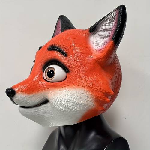 new latex head cover cartoon cover halloween cosplay latex animal mask costume accessories for festive parties
