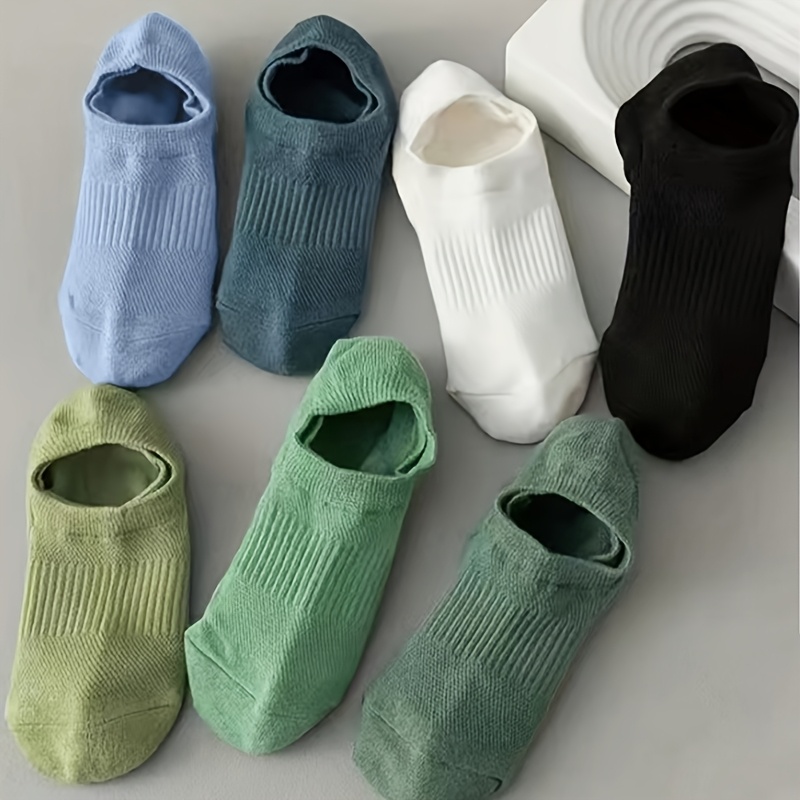 7 Pairs Of Summer Mesh Ankle Socks For Women, Thin And Low-cut Boat Socks