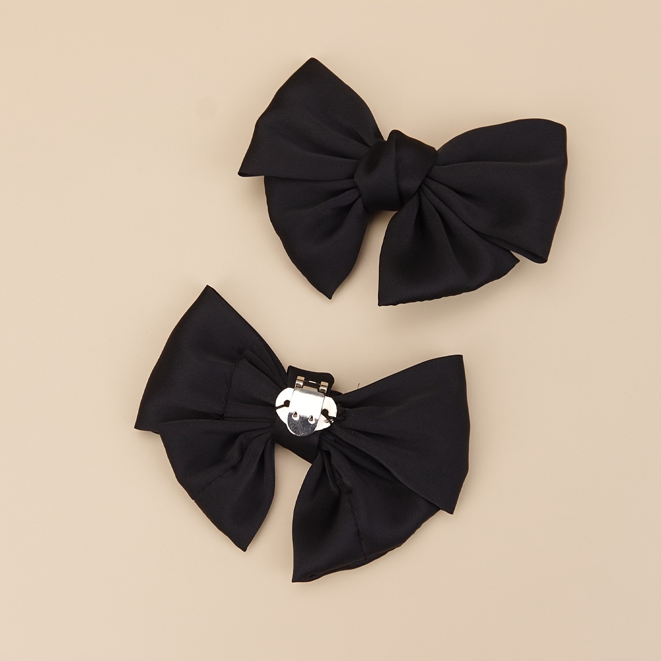 Image of 2-pack Minimalist Fashion Large Bow Shoe Clips Removable Shoe Clips Wedding Bride Party High Heels Shoe Clips