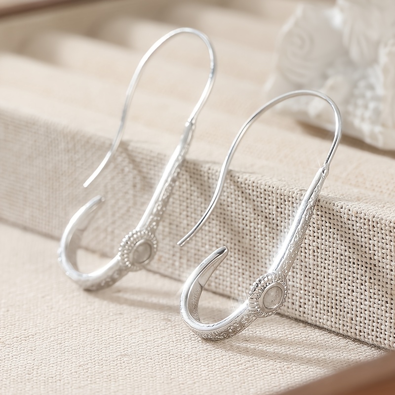 Dangle Hoop Earrings with Synthetic Moonstone for Brides