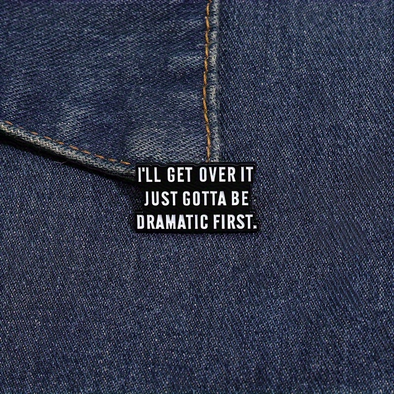 Minimalist Short Sentence Brooch Multifunctional Curved Temu Bahrain