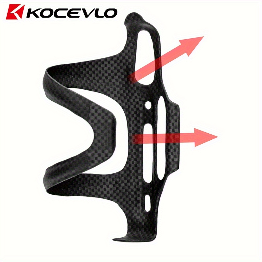 Kocevlo Carbon Fiber Side Pull Bike Water Bottle Cage, Bike Bottle Holder, 3k Matte Black, 20g