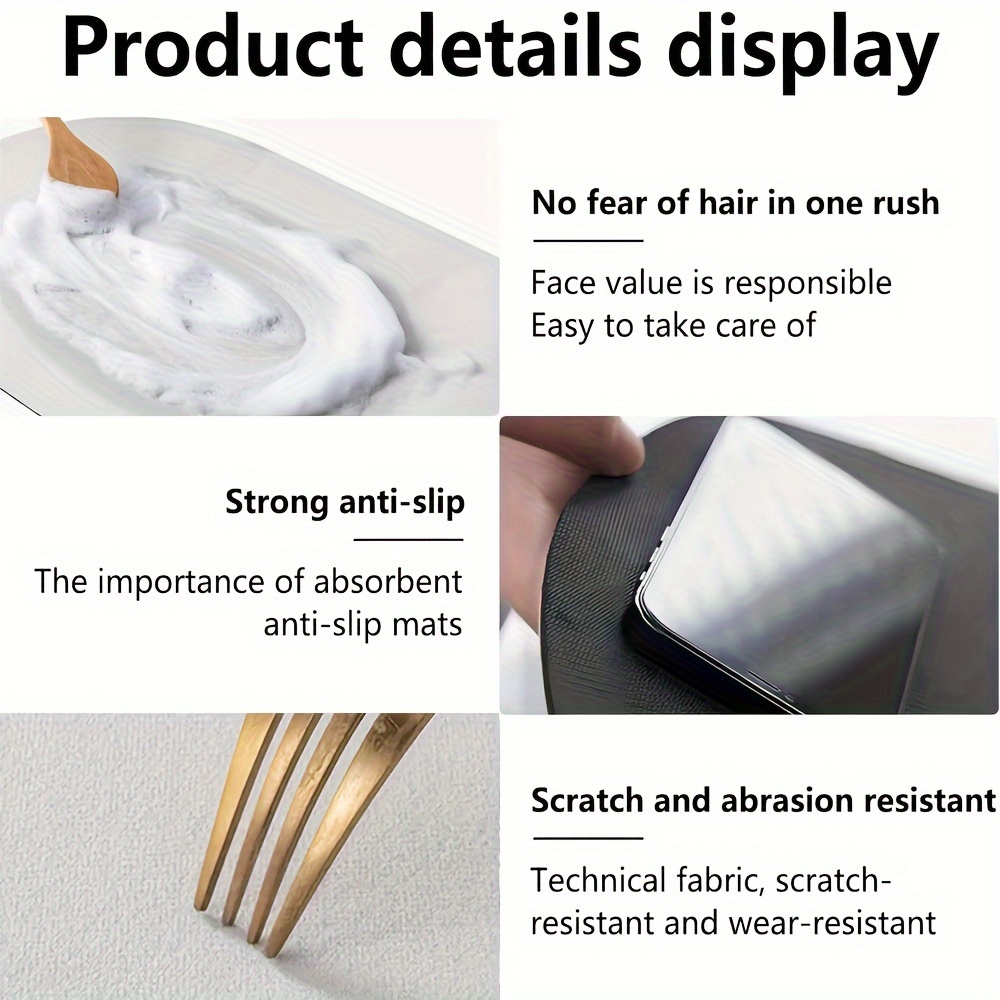 Diatomic mud Non slip Mat Dogs Non slip Waterproof Mat Cute Temu