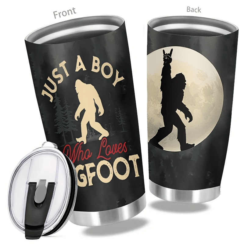 

1pc A Boy Who Bigfoot - 20oz Steel , Insulated, Lid Mom, For Drinkware, For , 's Day ,