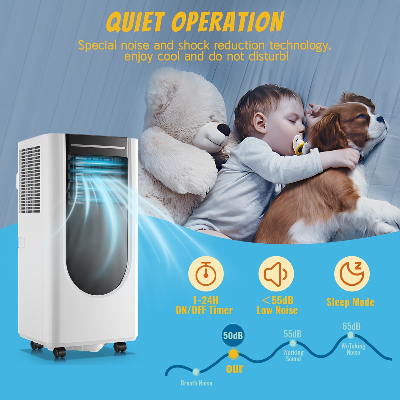 TACOOL 8000 BTU Portable Air Conditioner with Cooling Fan &... product image 5