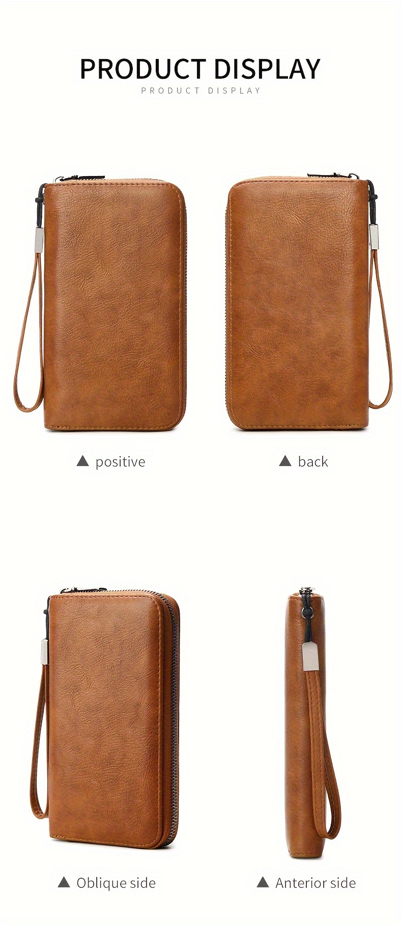 MIYIN Women's Wallet, Vintage PU Long RFID Blocking Large Capacity, 36 Card Slots & Zipper Pocket, Accordion Clutch with Wrist Strap, for Business / Credit Card Organizer