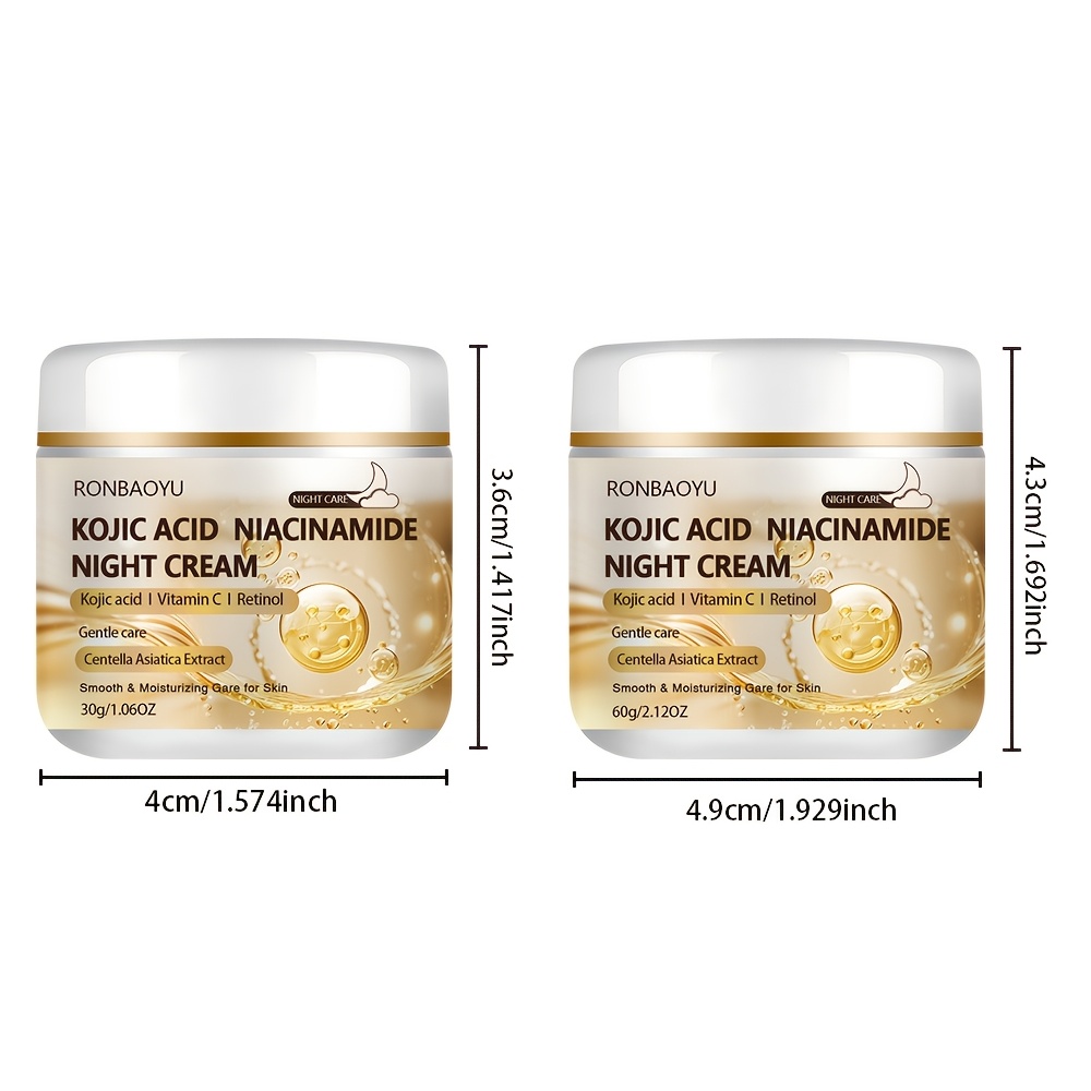 ronbaoyu kojic acid niacinamide night cream centella