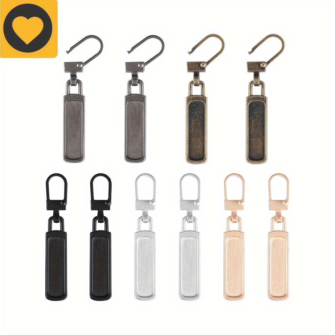 16 Piezas Tiradores de Cremallera Kit de Reemplazo de Tirador Cremallera  Cremallera de Metal de Repuesto Lengüetas de Tirador Cremallera para  Chaquetas Mochilas Bolsos (4 Colores) : : Hogar y cocina